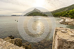 beautiful view of Formentor in Mallorca, Spain