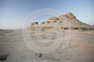 Beautiful view of the Gebel al-Mawta in Siwa Oasis