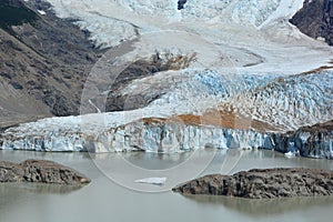Beautiful view of a glacier inside the Los Glaciares National Park, El ChaltÃ©n, Argentina