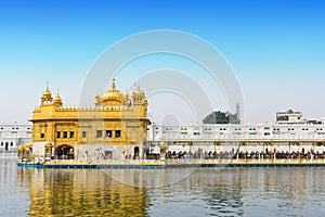 Beautiful view of golden temple shri amritsar sahib