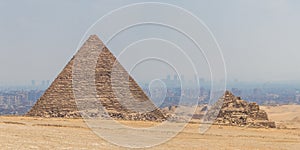 The beautiful view of the Great Pyramid of Menkaure