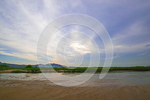 Beautiful view in Hong Kong Tin Shui Wai Lau Fau Shan photo