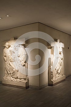 Beautiful view of the interior of Saint Joseph's Oratory of Mount Royal in Montreal