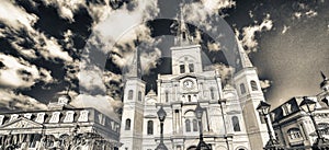 Beautiful view of Jackson Square in New Orleans, Louisiana