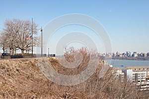 View from the Jersey Palisades in Weehawken New Jersey photo