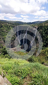 Beautiful view of jog falls in india