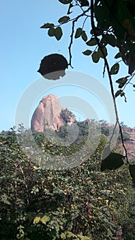 A beautiful view of Joychandi Hills with blue sky