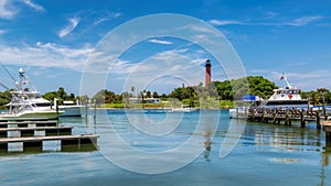 Jupiter lighthouse in West Palm Beach County, Florida