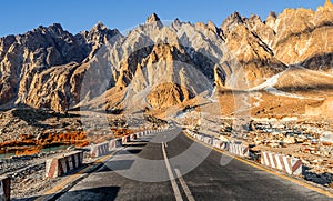 Beautiful view of the Karakoram highway