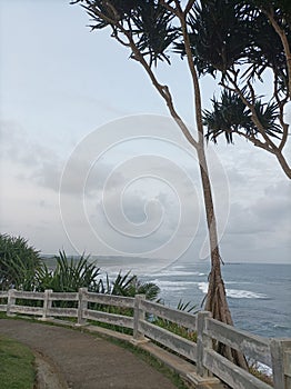 Beautiful view of karang taulan beach