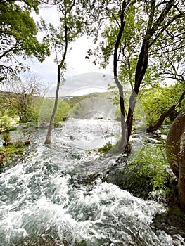 Beautiful view on Kravica waterfall in Bosnia and Herzegovina