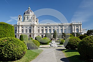 Beautiful view of the Kunsthistorisches Museum Museum of Fine A