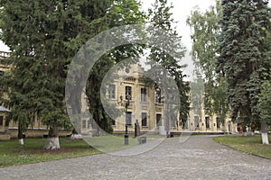 Beautiful view of the Kyiv Polytechnic Institute named after Igor Sikorsky in Kyiv