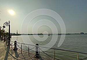 Beautiful view of a lake captured during siteseeing photo