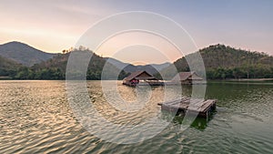 Beautiful view of lake (Khao wong resevoir)