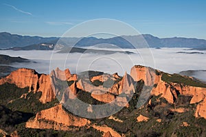 Beautiful view of Las Medulas in El Bierzo