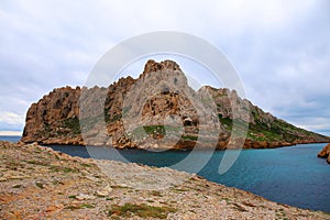 Beautiful view of Les Goudes in Marseille in the south of France