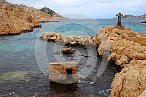 Beautiful view of Les Goudes in Marseille in the south of France