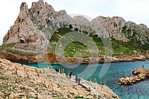 Beautiful view of Les Goudes in Marseille in the south of France