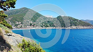 Beautiful view of the ligurian riviera