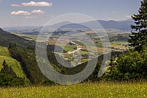 Beautiful view on Liptov countryside, Slovakia