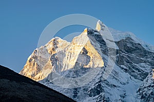 Beautiful view of Lobuche, Everest Base Camp trek, Nepal