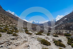 Beautiful view of Lobuche, Everest Base Camp trek, Nepal