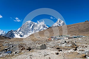 Beautiful view of Lobuche, Everest Base Camp trek, Nepal