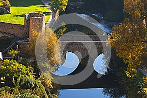 Beautiful view of Luxembourg city bridge