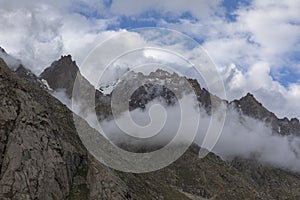 Beautiful View on Manali Kaza Road, Himachal Pradesh, India