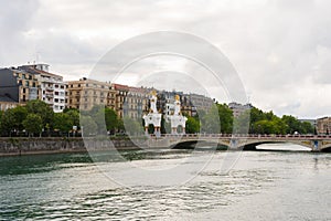 Beautiful view of the Maria Cristina bridge Maria Kristina zubia photo