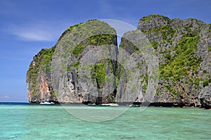 Beautiful view of Maya Bay, Koh Phi Phi, Thailand