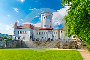 Beautiful view of Medieval Budatin Castle Slovakia: Budatinsky zamok near Zilina, Slovakia