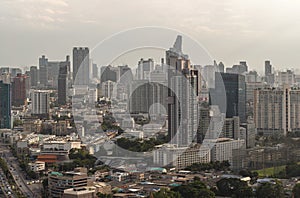 Beautiful view of Modern architectural buildings in Central business district