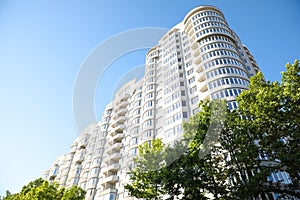 Beautiful view of modern building outdoors on sunny day