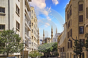 Beautiful view of Mohammad Al-Amin Mosque and Downtown Beirut