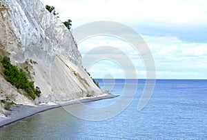 A beautiful view of Mons Klint, the highest cliff in Denmark, limestone photo