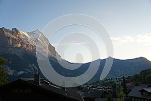 Beautiful view of Mount Eiger in Switzerland