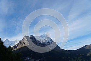 Beautiful view of Mount Eiger in Switzerland