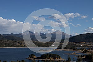 Beautiful view of mountains and the Dillon reservoir