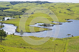 Hermoso naturaleza vista aérea presa entonces hacer 