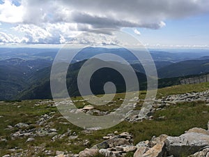 Beautiful view of nature scene in mountains in Tatra, Slovakia