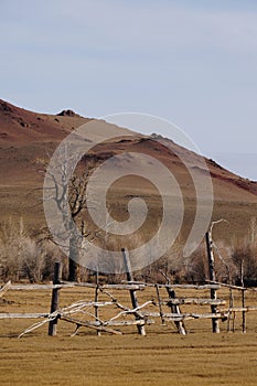 Beautiful view near Kurai Steppe,Altai Republic,Russia.