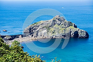 Beautiful view ofo the famous San Juan de Gaztelugatxe in Basque Country, Spain