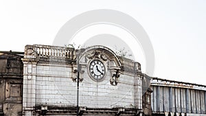 Beautiful view of old building with a clock in London