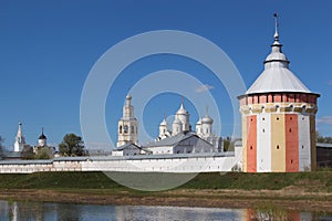 A beautiful view of the old Russian city of Vologda