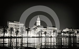 Beautiful view of the old town Split.