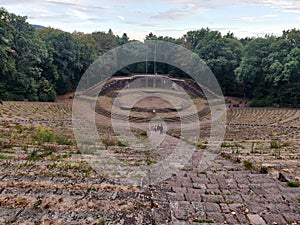 Beautiful view of an open-air theatre of Thingstatte Heidelberg