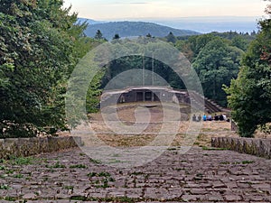 Beautiful view of an open-air theatre of Thingstatte Heidelberg