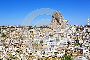 Beautiful view of Ortahisar and its rock castle